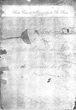 Capa do primeiro livro de Atas